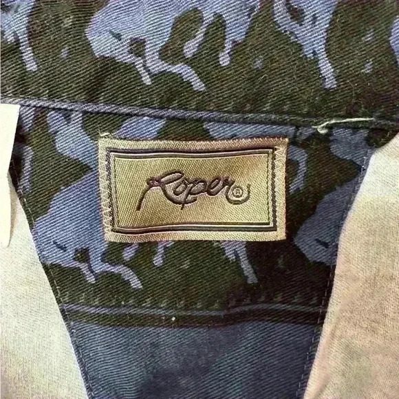 VINTAGE 80s/90s Roper Button Down - Bucking Horse - Picture 8 of 9